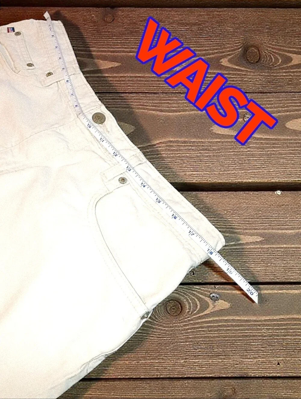 VTG RL Polo Jeans Co. 2.5" Saturday Shorts Khaki Sz. 14 - Picture 6 of 7